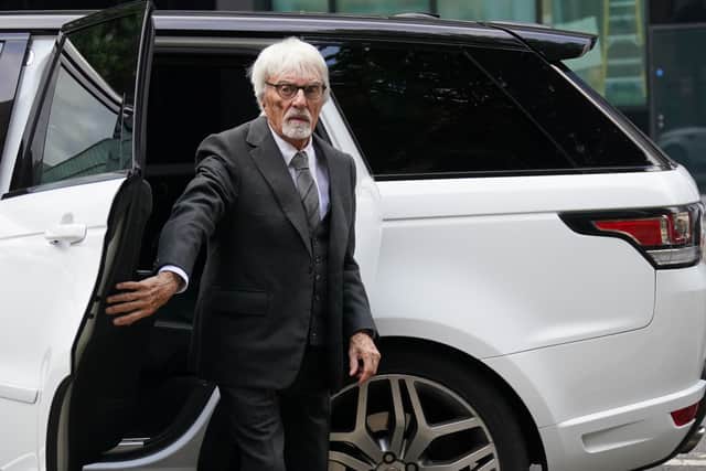 Former Formula One boss Bernie Ecclestone arrives at Southwark Crown Court, London.