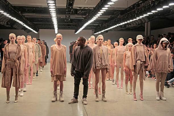 Kanye West at season 2 of Yeezy during New York Fashion Week in 2015 (Pic:Getty)