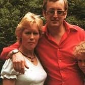 Left to right: Carole Packman, Russell Causley, her husband who murdered her and has never told their daughter, right, Sam Gillingham, what he did with the body. Credit: PA