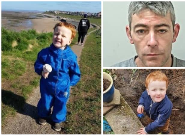 <p>Two-year-old George Hinds died in a gas explosion in Heysham, Lancashire, after Darren Greenham, 45, used an angle grinder to cut the pipe.</p>