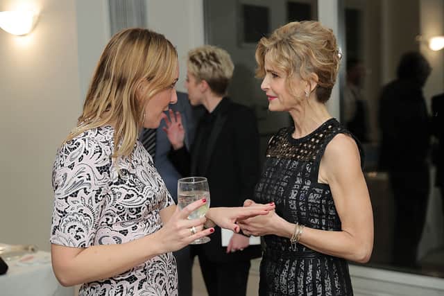 Ms Romeo when she was British Consul General to New York with actress Kyra Sedgwick at an event on ‘Women In The Workplace'. Credit: Getty Images