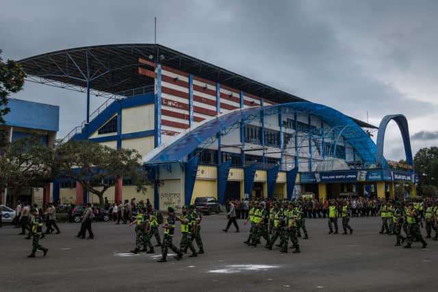 The Kanjuruhan Stadium was the scene of 131 deaths in a post-football match stampede (image: Getty Images)