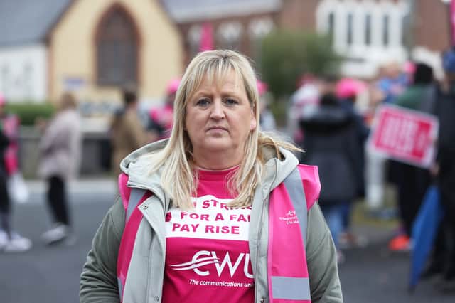 CWU’s Northern Ireland chief Erin Massey suggested any consequences from the 999 strike ought to be blamed on BT (image: PA)