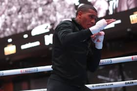 Conor Benn during his media workout on Wednesday 5 October 2022