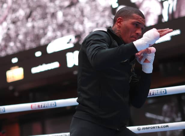<p>Conor Benn during his media workout on Wednesday 5 October 2022</p>
