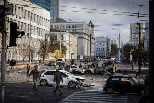 Multiple explosions rocked several Ukrainian cities early on Monday, including the captial Kyiv (Photo: Getty Images)