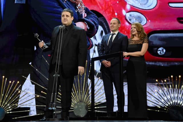 Peter Kay receives the award for Best Comedy at the 21st National Television Awards at The O2 Arena in 2016 (Getty Images)