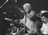 A picture dated 10 July 1983 showing legendary Puerto Rican “drum king” Tito Puente performing on the French Riviera in Nice (Photo: AFP/AFP via Getty Images)