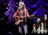  Dolly Parton performs on stage at ACL Live during Blockchain Creative Labsâ Dollyverse event at SXSW during the 2022 SXSW Conference and Festivals  on March 18, 2022 in Austin, Texas. (Photo by Michael Loccisano/Getty Images for SXSW)