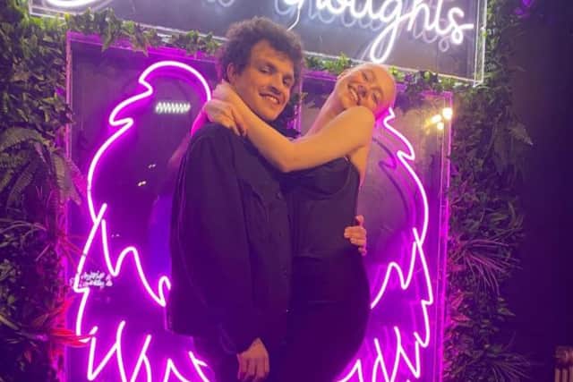 Coronation Street’s Alex Bain and his fiancé Mollie Lockwood at The Guild in Chester. (Credit @themollielockwood Instagram)