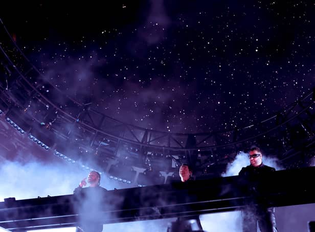 <p>Swedish House Mafia perform on the Coachella stage in 2022 (Pic: Getty Images for Coachella)</p>