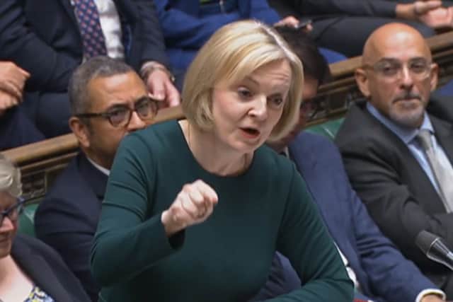 Liz Truss committed to banning no-fault evictions during today’s PMQs. Credit: PA