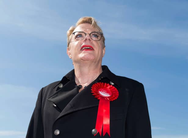 <p>Comedian Eddie Izzard campaigning for the Labour party in Cardiff Bay in 2017 (Photo: Matthew Horwood/Getty Images)</p>