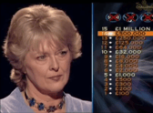 Judith Keppel pictured closing in on the £1m jackpot on Who Wants To Be A Millionaire? (Pic: DailyMotion)