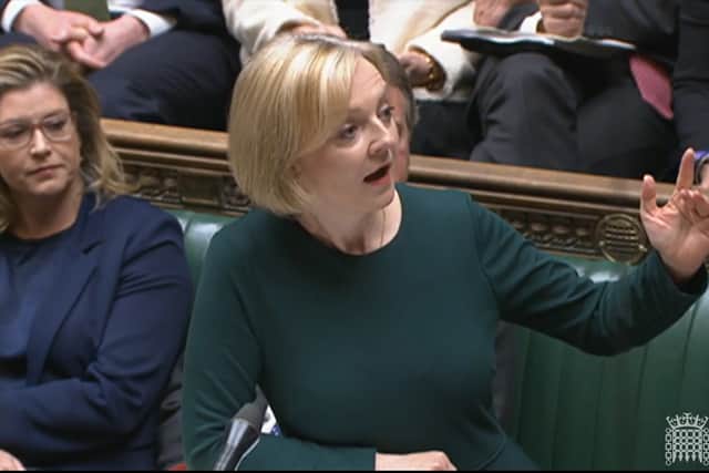 Liz Truss says she will not reduce public spending. Credit: PA