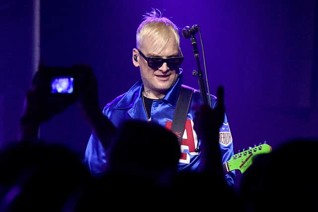 Matt Skiba performs on stage with Blink-182 in Brooklyn, New York (Pic: Getty Images for Spotify)