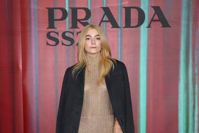 Lorde attends the Prada show during Milan Fashion Spring/Summer 2023 on September 22, 2022 in Milan, Italy. (Photo by Vittorio Zunino Celotto/Getty Images for Prada)