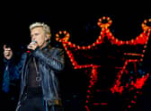 Billy Idol performs at the Mundo Stage during the Rock in Rio Festival 2022