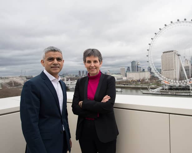 Sadiq Khan and Dame Cressida Dick on her appointment as Met Police commissioner. Photo: Getty