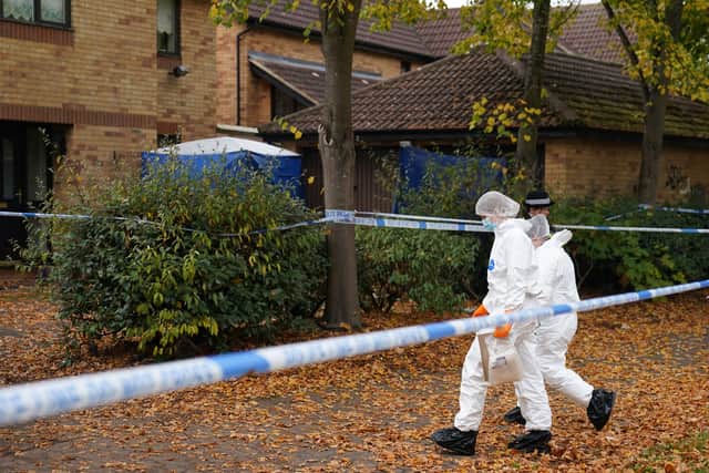 Human remains were found at a propety in Loxbeare Drive, Milton Keynes, in the search for Leah Croucher (Photo: PA)