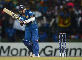 Sri Lanka’s Mahela Jayawardene bats during 2012 T20 World Cup