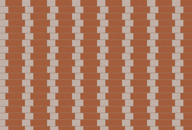 The image shows a classic brickwork wall, but the question is are the lines between the lines of bricks moving or not.