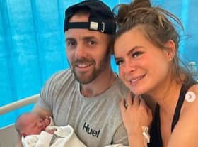 Tayah Victoria gave birth to Beau Emily Aveling at Doncaster hospital, alongside fiancé Adam Aveling. (Credit @tayahvictoria Instagram)