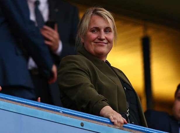 Manager of Chelsea Women, Emma Hayes, has said that she is in recovery after having an emergency hysterectomy as part of her ongoing battle with endometriosis (Photo by ADRIAN DENNIS/AFP via Getty Images)