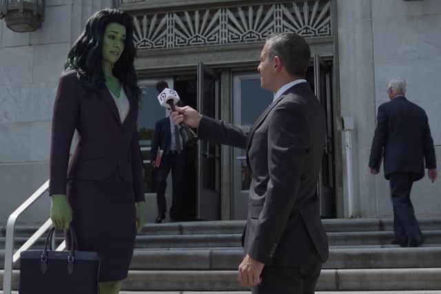 Tatiana Maslany as She-Hulk in the season finale