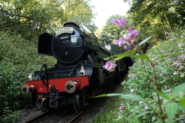The Flying Scotsman steam locomotive on the East Lancashire Railway in 2018 (Photo: OLI SCARFF/AFP via Getty Images)