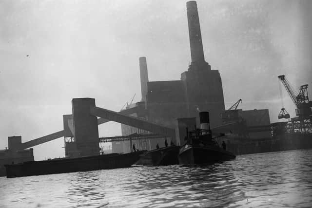 Battersea power station pictured in 1933. (Getty Images)