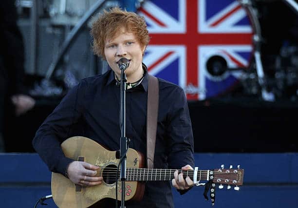 Early on in his career, Ed performed The A Team for the Queen’s Jubilee celebrations in 2012 (Pic:Getty)