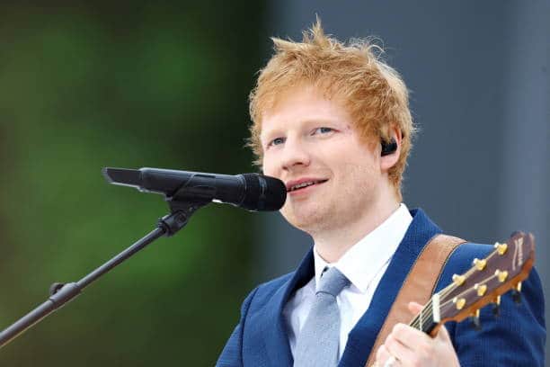 20 years later and Ed performed for the Platinum Jubilee pageant (Pic:Getty)