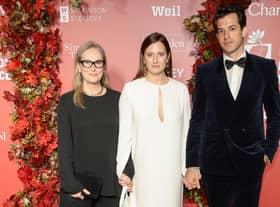 Meryl Streep, Grace Gummer and Mark Ronson attend the Clooney Foundation For Justice Inaugural Albie Awards at New York Public Library on September 29, 2022 in New York City. (Photo by Dimitrios Kambouris/Getty Images for Albie Awards)