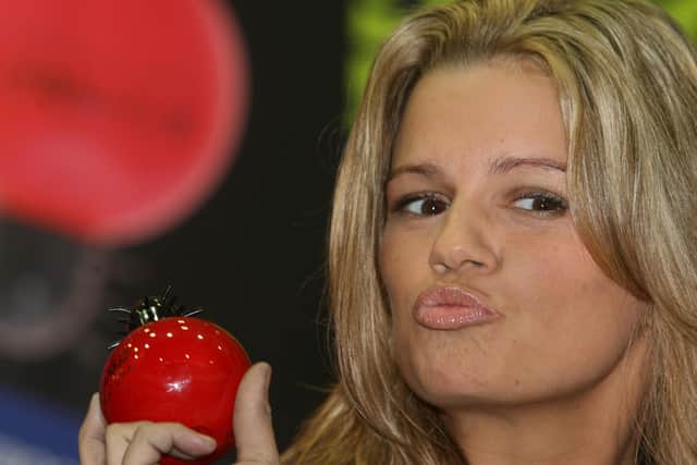 Kerry Katona launches her new fragrance entitled 'Outrageous' at the Fragrance Shop in the Arndale Shopping Centre on November 1, 2008 