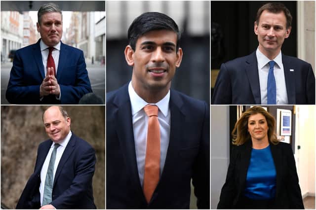 Clockwise from top left: Keir Starmer, Rishi Sunak, Jeremy Hunt, Penny Mordaunt, and Ben Wallace could all find themselves in No 10 sooner than they had thought (Photos: Getty Images)
