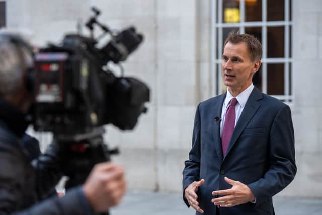 Jeremy Hunt is interviewed after being made Chancellor of the Exchequer by PM Liz Truss. Credit: Getty Images