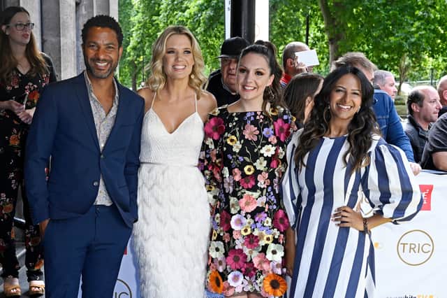 Sean Fletcher, Charlotte Hawkins, Laura Tobin and Ranvir Singh attend the TRIC awards at Grosvenor House on July 06, 2022 (Getty Images) 