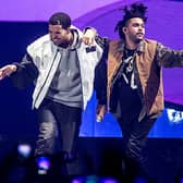Canadian musicians The Weeknd and Drake, who have previously collaborated, are boycotting Grammys for a second year (Pic:Wire)
