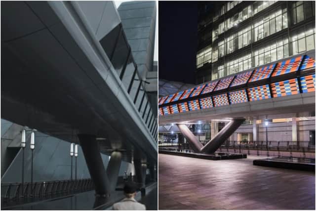 The new Elizabeth Line station in London’s Canary Wharf doubles as the Coruscant headquarters of the Imperial Security Bureau - with some VFX alterations of course (Images: Disney/Canary Wharf Group)