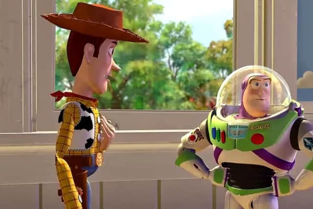 This family comedy is set in a world where children’s toys come to life, but only when their owners are not looking. Cowboy doll Woody is feels jealous when a spac ranger action figure theatens to usurp him as the favorite toy - though the two toys put their differences aside and form a fast friendship.
