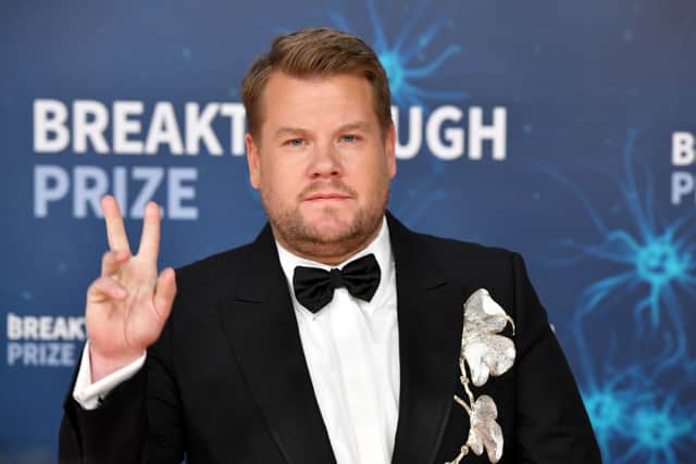 James Corden attends the 2020 Breakthrough Prize Red Carpet at NASA Ames Research Center on November 03, 2019 in Mountain View, California. (Photo by Ian Tuttle/Getty Images  for Breakthrough Prize )