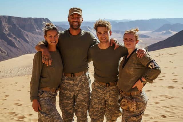 Fern McCann, Calum Best, AJ Pritchard and Maisie Smith successfully completed the SAS: Who Dares Wins training course (Photo Credit: Instagram / @fernemccann / Channel 4)