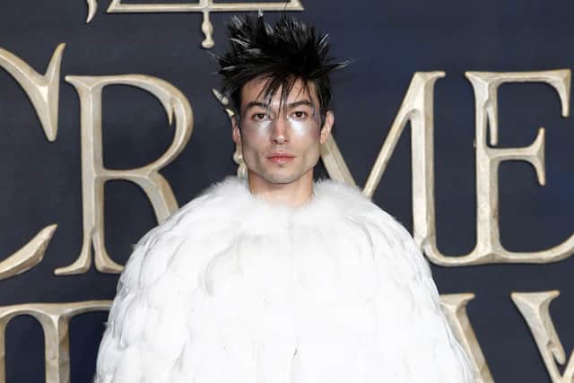 Ezra Miller attended the UK Premiere of "Fantastic Beasts: The Crimes Of Grindelwald" at Cineworld Leicester Square on November 13, 2018 in London, England. (Photo by John Phillips/Getty Images)