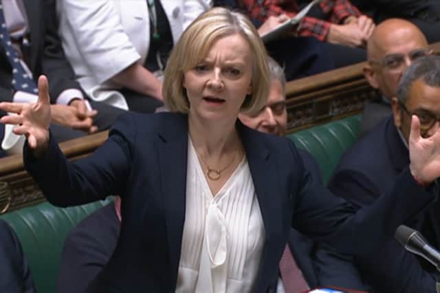 Prime Minister Liz Truss speaks during Prime Minister’s Questions in the House of Commons, London. Credit: PA