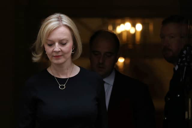 Liz Truss’ director of communications Jason Stein has been suspended after an “unacceptable” briefing was given to the press about Sajid Javid. (Credit: Getty Images
