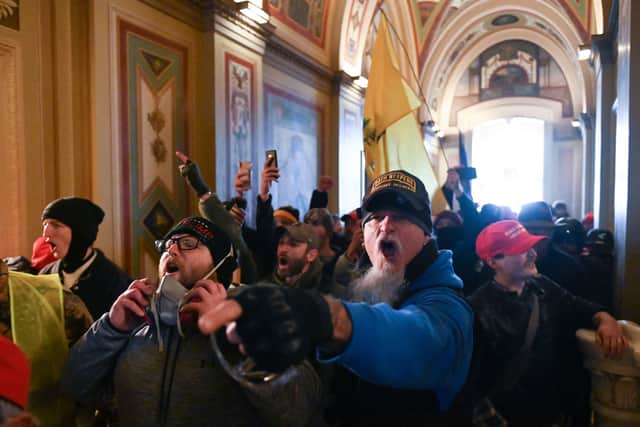 Rioters at the January 6 attack on the US Capitol (Credit: Getty Images)