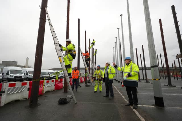 BT Openreach workers are set to strike. Picture: PETER BYRNE/POOL/AFP via Getty Images