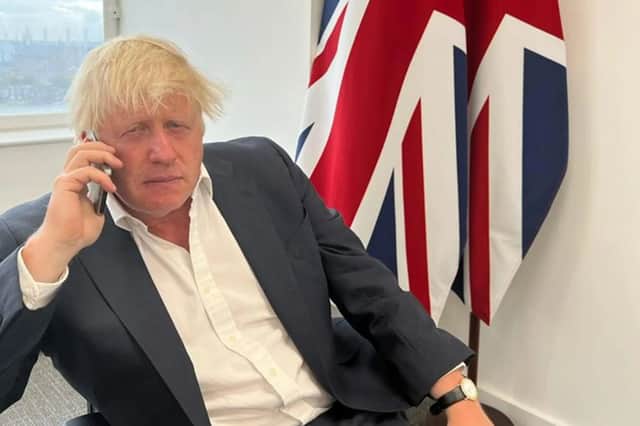 <p>Boris Johnson hit the phones over the weekend after cutting his Caribbean holiday short</p>
