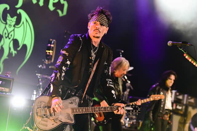 Johnny Depp of The Hollywood Vampires performs at The Greek Theatre in Los Angeles in 2019 (Pic: Getty Images)